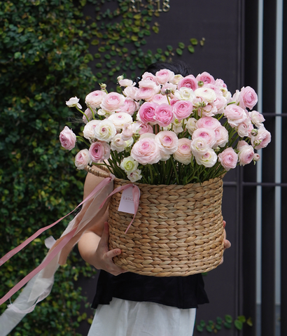 Giỏ lục bình mao lương hồng super