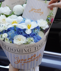 Blooming times tú cầu blue mix tulip