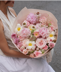 Bé tròn xoe peony mix tulip