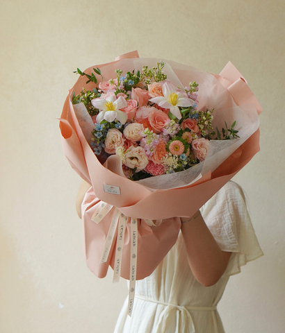 Bé tròn xoe hồng hermosa