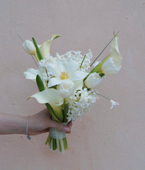 Hoa cưới dạ lan hương mix calla lily