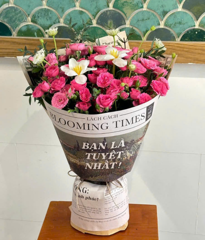 20/10/2026 - Mẫu 9 - Blooming hồng chùm mix tulip