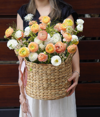 Giỏ lục bình mao lương cam đào