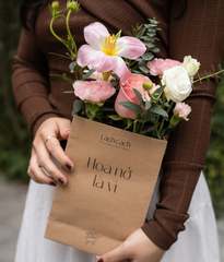 Túi hoa nở là vì... (hồng hermosa mix tulip)