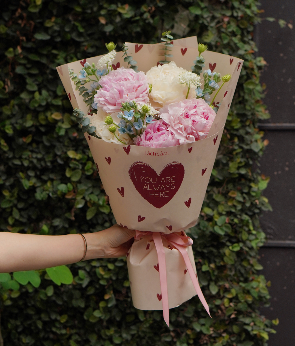 Hộp Hoa cho Em peony