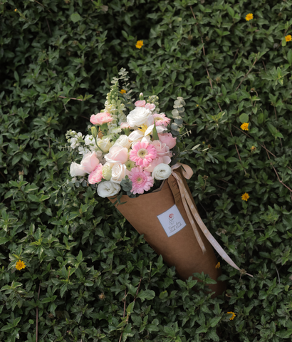 Signature hồng kem dâu mix tulip