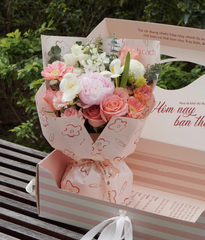 Box The Blooming Whisper peony mix