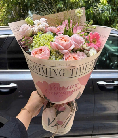 20/10/2026 - Mẫu 5 - Blooming tú cầu bơ mix tone hồng