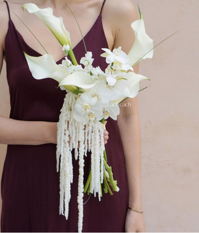 Hoa cưới calla lily mix lan nhí
