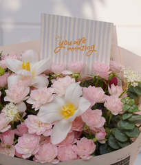 Blooming times hồng chùm mix tulip