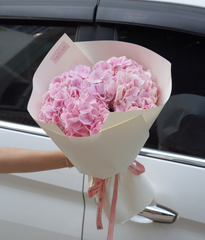 Bó một mặt tú cầu hồng Hà Lan