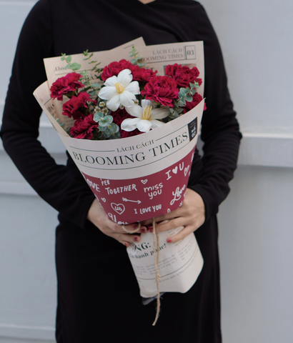 Valentine 2026 - Mẫu 08 - Blooming phăng đỏ mix tulip