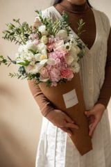 Signature tú cầu hồng mix tulip