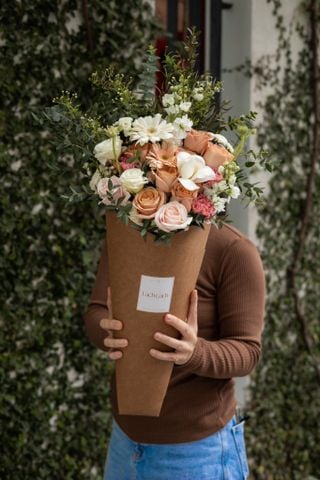 Signature hồng capuchino mix tulip