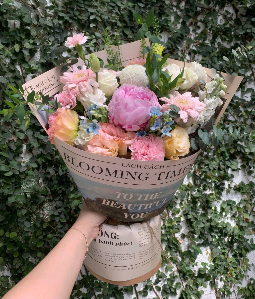 Bó blooming times peony Sarah mix
