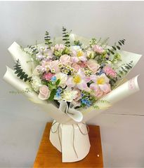 Bó một mặt tone hồng