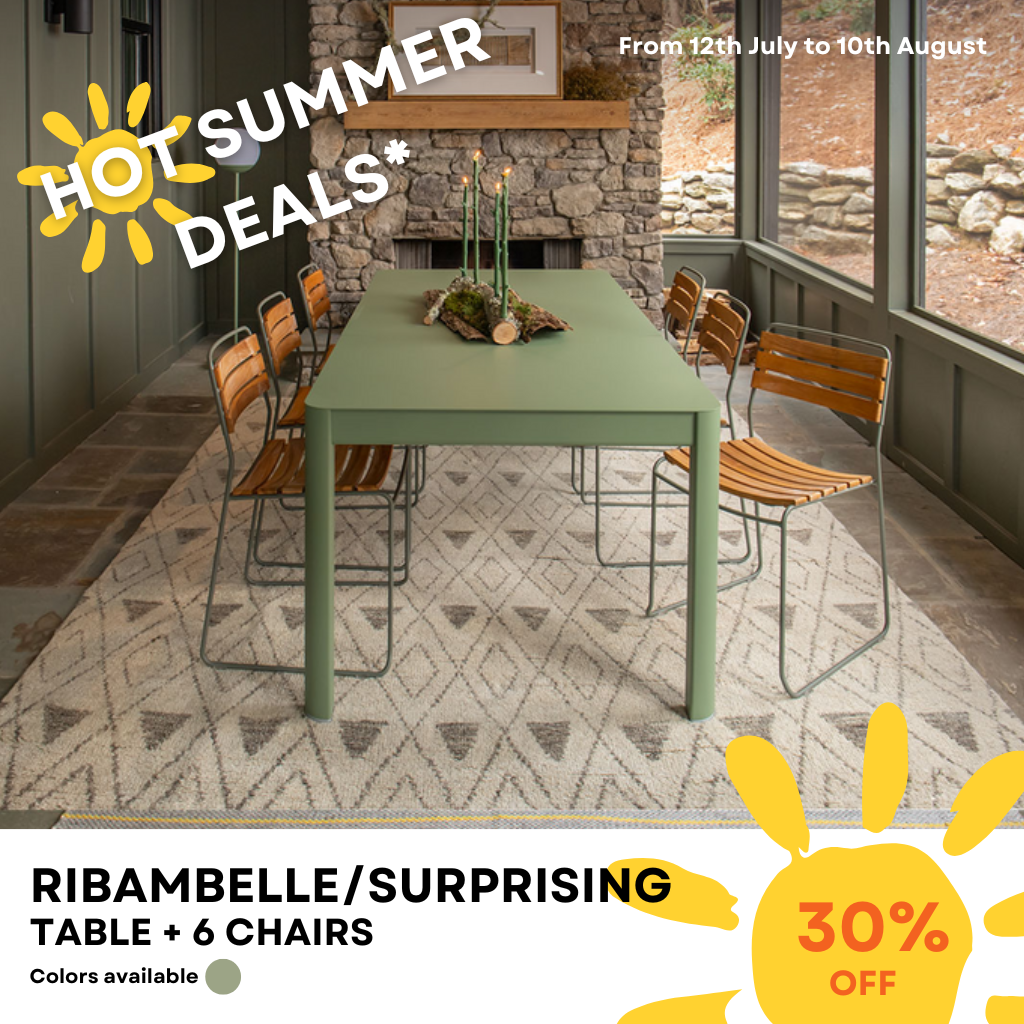  RIBAMBELLE Extendable Table - Set : 1 x table 149/234 and 6x SURPRISING chairs 