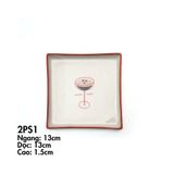  GB - Bộ đĩa đựng Mocktail (13x13x1.5cm) 