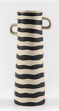  GB - LONG STRIPED TWO HANDLE VASE (15x8x28.5cm) 