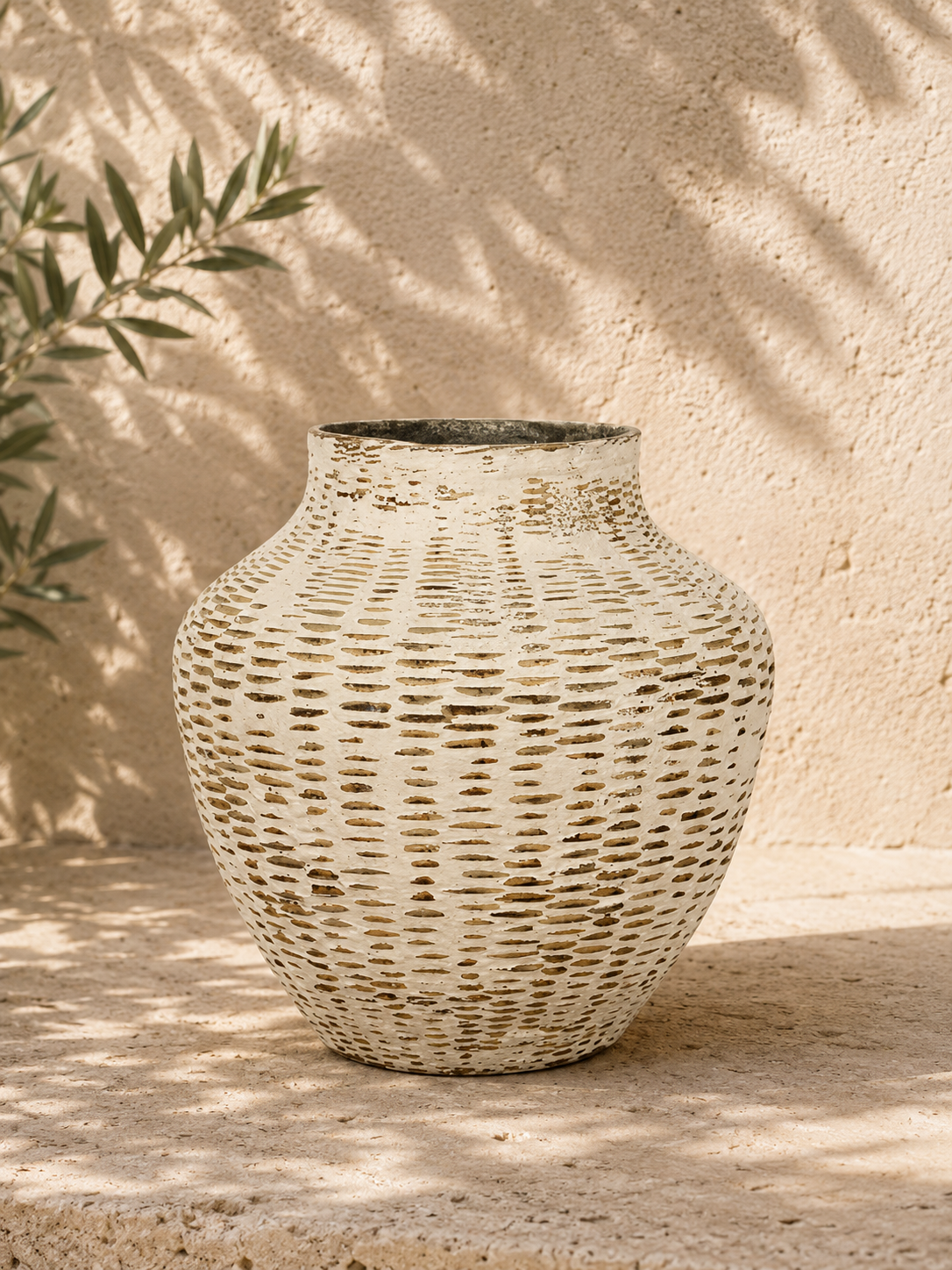  AN - CANXE Giỏ/Chậu Tre (Cao 40cm). 