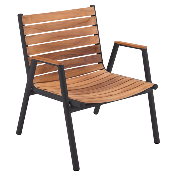 PILOTIS Ghế bành thấp gỗ Teak 
