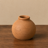  CHAM-Bình Hoa Đất Nung Thủ Công Dáng Tròn Bầu (10 cm) 