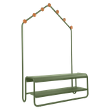  FUNAMBULE Ghế Băng Sảnh Tích Hợp Móc Treo 