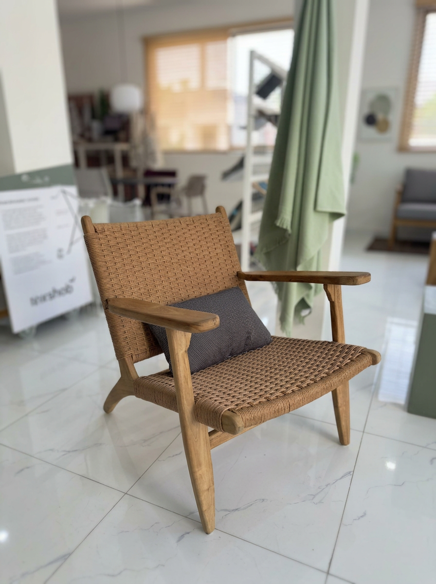  EASY Lounge teak wood armchair 