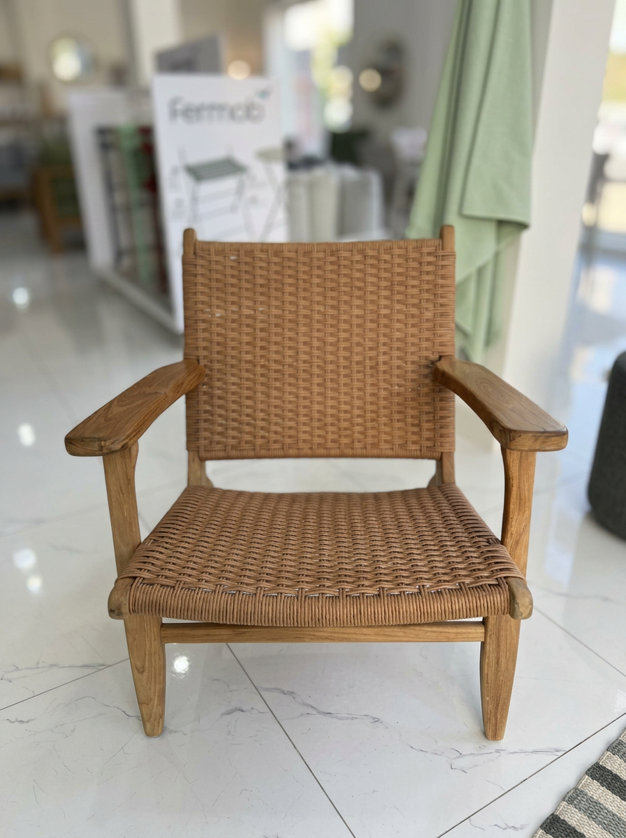  EASY Lounge teak wood armchair 