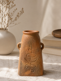  CHAM - Bình Hoa Đất Nung Thủ Công Homkar (26 cm) 
