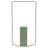 ITAC Rectangular vase 