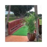  JS - SANTA BARBARA Chậu Composite tròn thấp có rãnh dọc (Đường kính 59 x Cao 52 cm) 