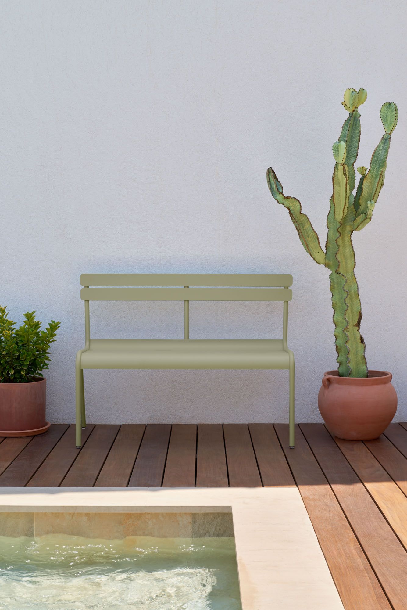  Băng ghế có tựa lưng 2/3 chỗ LUXEMBOURG 