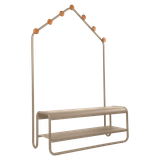  FUNAMBULE Ghế Băng Sảnh Tích Hợp Móc Treo 