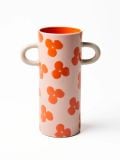  GB - Bình họa tiết hoa có tay cầm (12 x 8 x20 cm) 