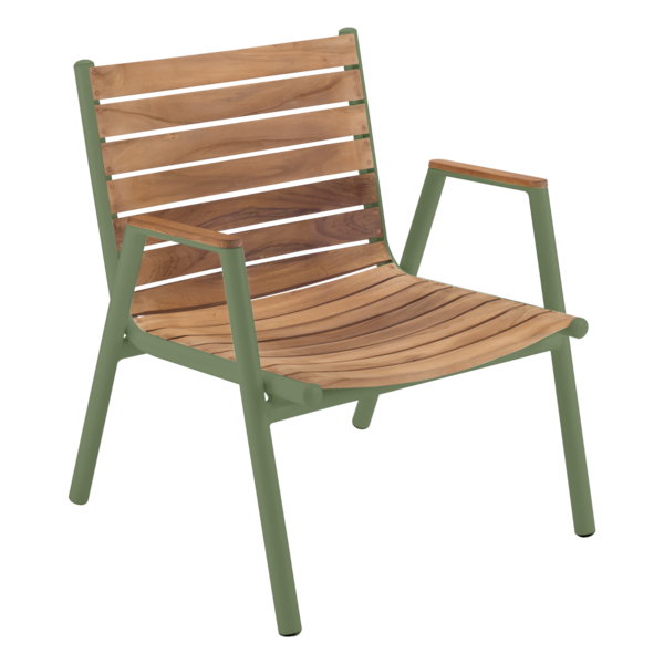  PILOTIS Ghế bành thấp gỗ Teak 