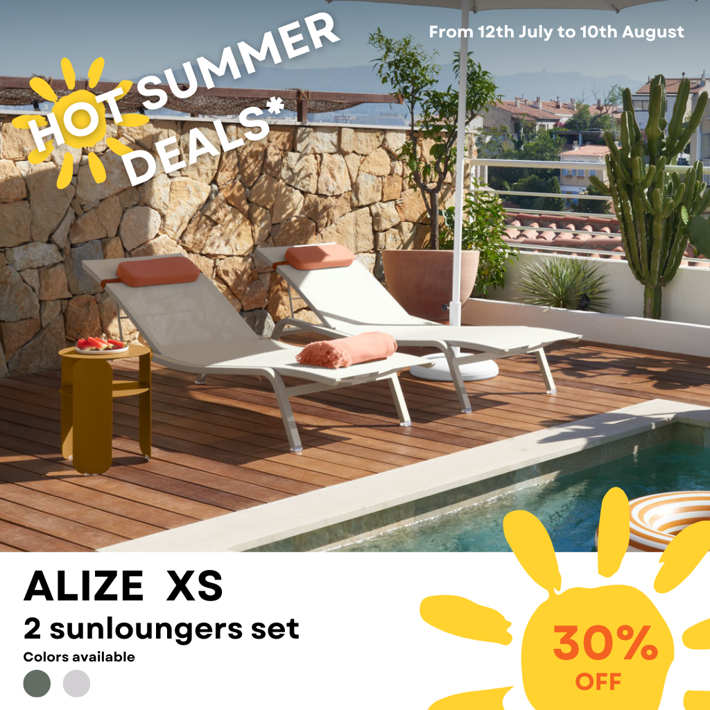  ALIZE XS - Set of 2 Sunloungers 