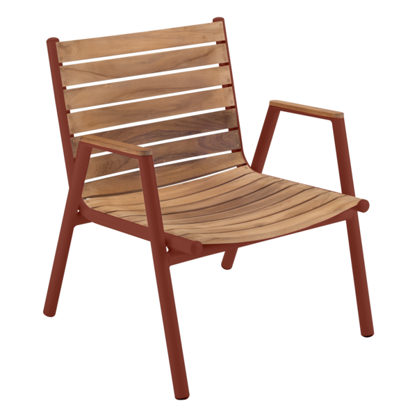  PILOTIS Ghế bành thấp gỗ Teak 
