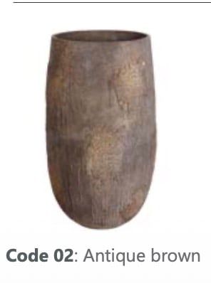  OYSTER CONCRETE - D50 x H90 