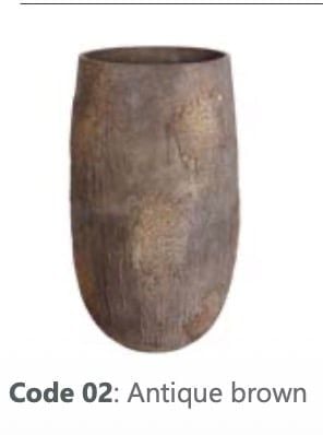  OYSTER CONCRETE - D50 x H90 