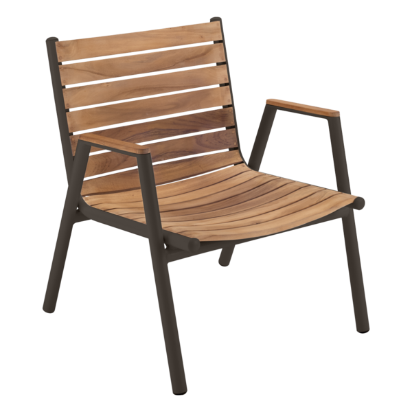  PILOTIS Ghế bành thấp gỗ Teak 