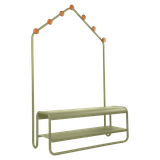  FUNAMBULE Ghế Băng Sảnh Tích Hợp Móc Treo 