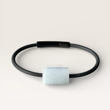  Dây đeo tay lu thống cẩm thạch trắng xanh - Size nam 