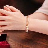  Vòng đá thạch anh ưu linh cam 