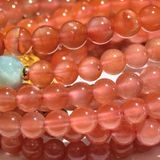  Chuỗi nam hồng mix charm hoa/ tỳ hưu 
