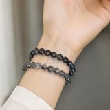  Vòng đá thạch anh tóc đen 