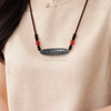  Dây đeo cổ mặt Dzi Bead 4 Mắt 