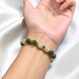  Vòng ngọc bích và ngọc hòa điền mix bạc 925 