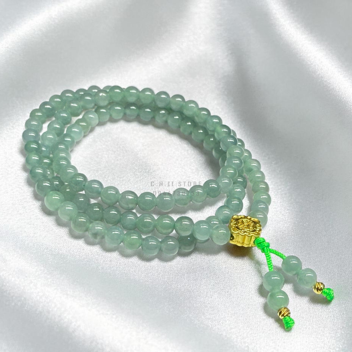  Chuỗi lam ngọc loại A mix Charm 