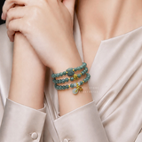  Chuỗi lam ngọc loại A mix Charm 